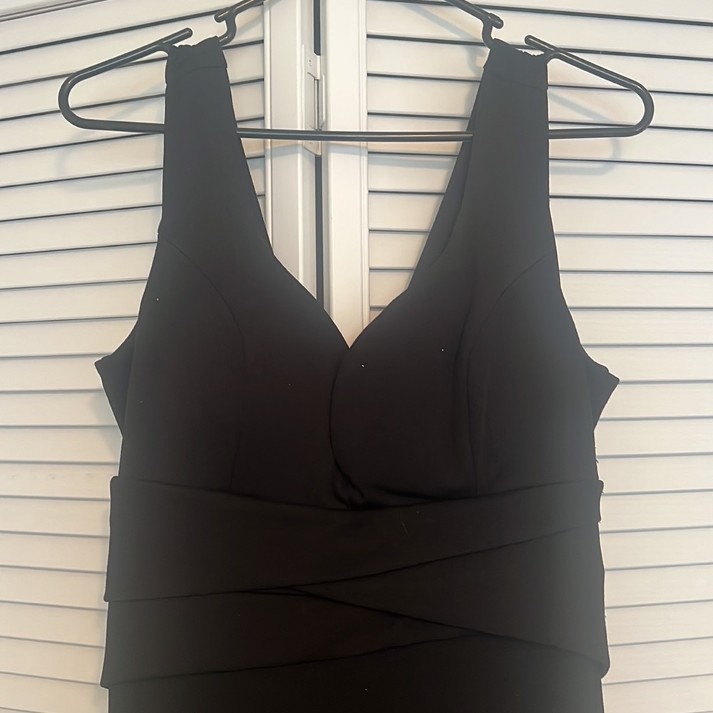 Emerald sundae black dress sexy slit! - Picture 2 of 6